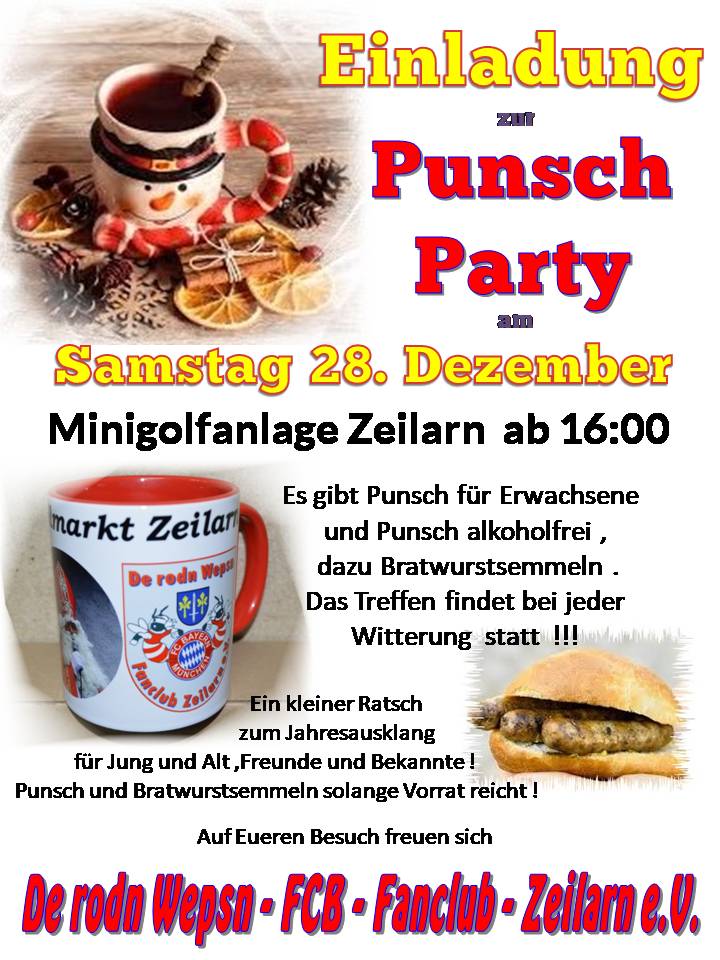 Einladung Pusch Party 2024